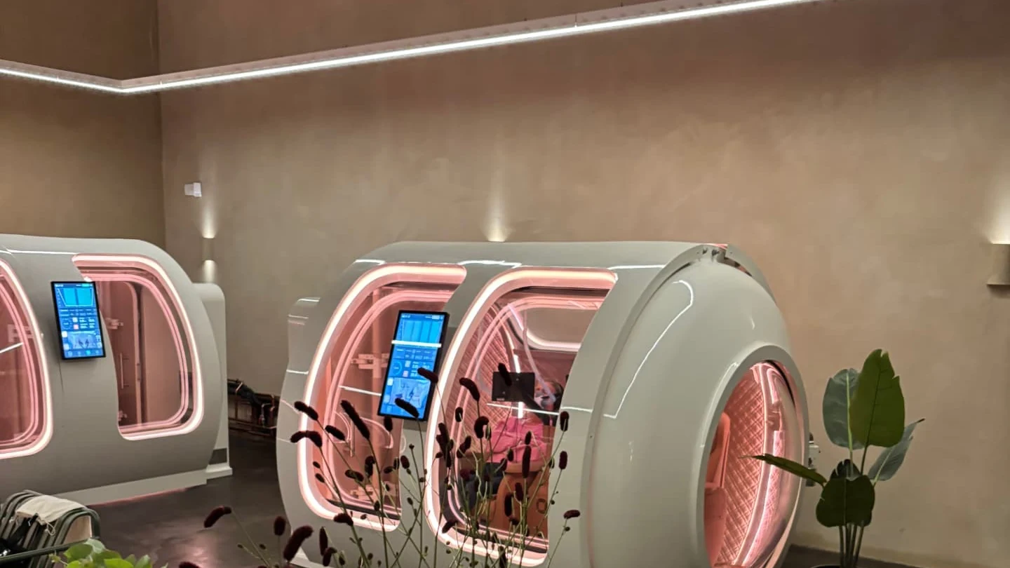 Hyperbaric chambers inside Age Back Clinic Stockholm